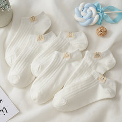 White Bear Small Invisible Women's Cloth Socks