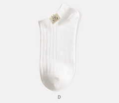 White Bear Small Invisible Women's Cloth Socks