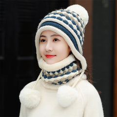 Thick Wool Fleece Hat for Women's Cycling Outdoors