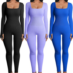 Amazon eBay Autumn Winter Women's Long Yoga Jumpsuit