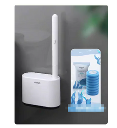 Disposable Toilet Brush with Cleaning Liquid (One Set)
