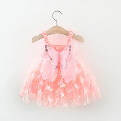 2023 Summer New Girls' Butterfly Wing Dress