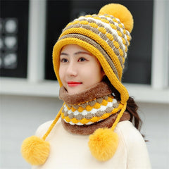 Thick Wool Fleece Hat for Women's Cycling Outdoors