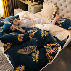 Winter Milk Velvet Lamb Fleece Duvet for Students