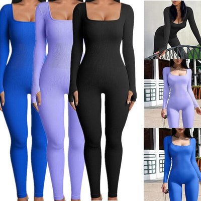 Amazon eBay Autumn Winter Women's Long Yoga Jumpsuit