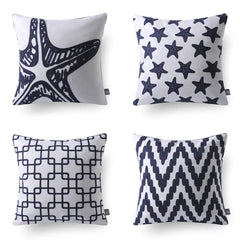 Geometric Pattern Pillowcases 4pcs 45x45cm/18x18in