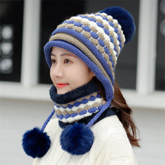 Thick Wool Fleece Hat for Women's Cycling Outdoors